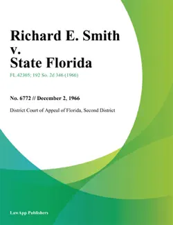 richard e. smith v. state florida book cover image