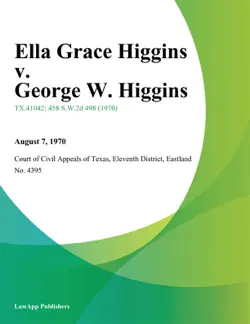 ella grace higgins v. george w. higgins book cover image