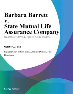barbara barrett v. state mutual life assurance company book cover image
