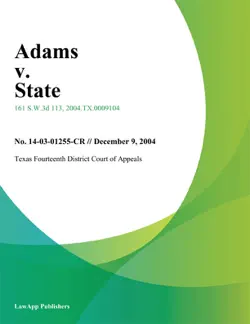 adams v. state book cover image