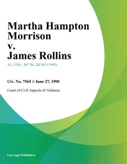 martha hampton morrison v. james rollins book cover image