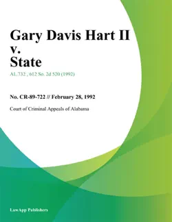 gary davis hart ii v. state book cover image
