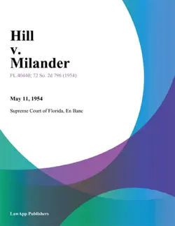 hill v. milander imagen de la portada del libro