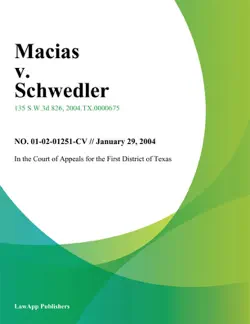 macias v. schwedler book cover image
