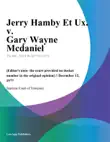 Jerry Hamby Et Ux. v. Gary Wayne Mcdaniel synopsis, comments