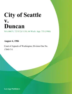 city of seattle v. duncan imagen de la portada del libro