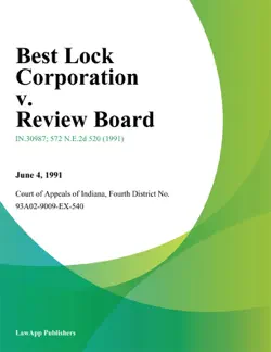 best lock corporation v. review board book cover image