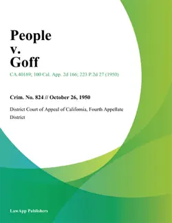 people v. goff book cover image
