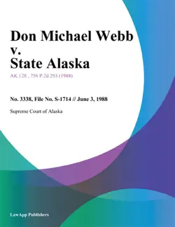 don michael webb v. state alaska book cover image