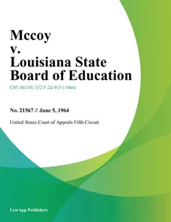 mccoy v. louisiana state board of education book cover image
