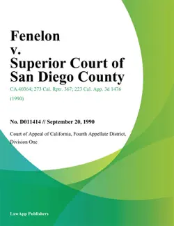 fenelon v. superior court of san diego county book cover image