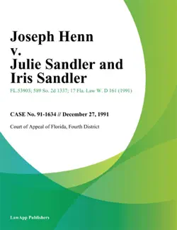 joseph henn v. julie sandler and iris sandler book cover image