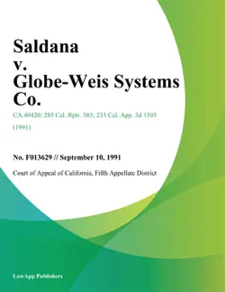 saldana v. globe-weis systems co. book cover image