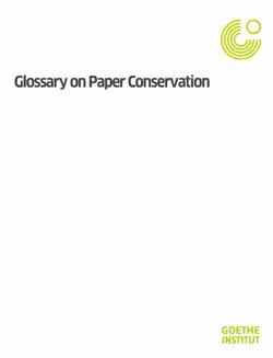 glossary on paper conservation book cover image