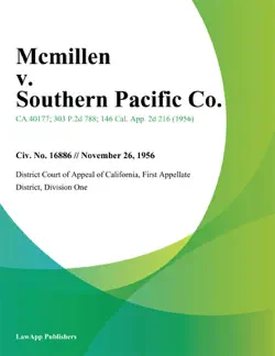 mcmillen v. southern pacific co. book cover image