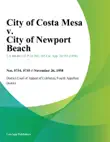 City of Costa Mesa v. City of Newport Beach synopsis, comments