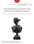 The Semantic Dissolution of the Structure in ME Shulen on Its Path to Epistemicity (Linguistics) sinopsis y comentarios