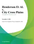 Henderson Et Al. v. City Cross Plains synopsis, comments