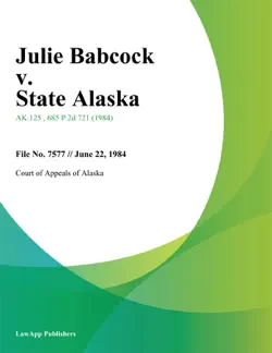 julie babcock v. state alaska book cover image