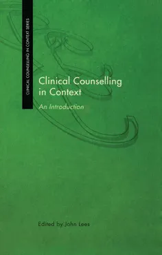 clinical counselling in context book cover image