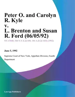 peter o. and carolyn r. kyle v. l. brenton and susan r. ford book cover image