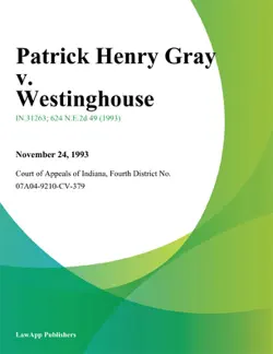 patrick henry gray v. westinghouse book cover image