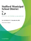 Stafford Municipal School District v. L.P. synopsis, comments