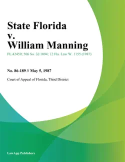 state florida v. william manning book cover image