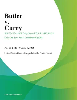butler v. curry book cover image