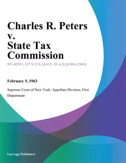 charles r. peters v. state tax commission book cover image