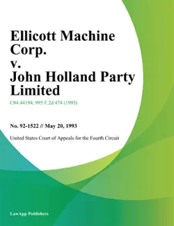 ellicott machine corp. v. john holland party limited book cover image