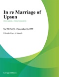 In Re Marriage of Upson book summary, reviews and downlod