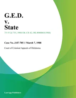 g.e.d. v. state book cover image
