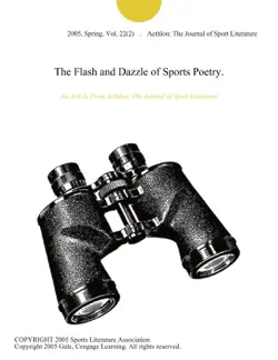 the flash and dazzle of sports poetry. imagen de la portada del libro