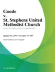 Goode v. St. Stephens United Methodist Church synopsis, comments