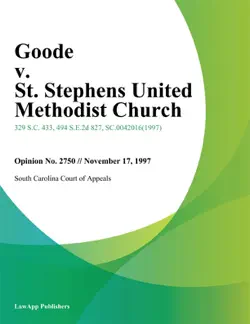 goode v. st. stephens united methodist church book cover image
