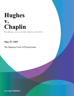 hughes v. chaplin book cover image