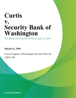 curtis v. security bank of washington book cover image