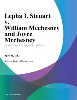 lepha i. steuart v. william mcchesney and joyce mcchesney book cover image