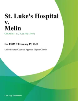st. lukes hospital v. melin. book cover image
