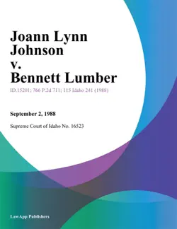 joann lynn johnson v. bennett lumber book cover image