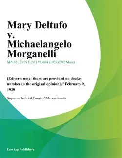 mary deltufo v. michaelangelo morganelli book cover image