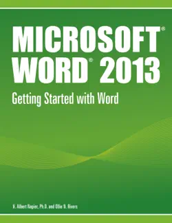 microsoft® word® 2013 getting started with word book cover image