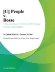 [U] People V. Bosse sinopsis y comentarios