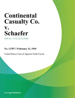continental casualty co. v. schaefer. imagen de la portada del libro