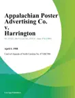 Appalachian Poster Advertising Co. v. Harrington synopsis, comments
