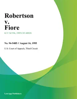 robertson v. fiore book cover image