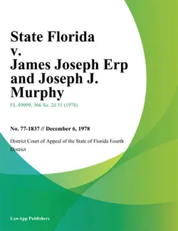 state florida v. james joseph erp and joseph j. murphy imagen de la portada del libro