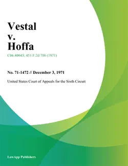 vestal v. hoffa book cover image