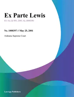ex parte lewis book cover image